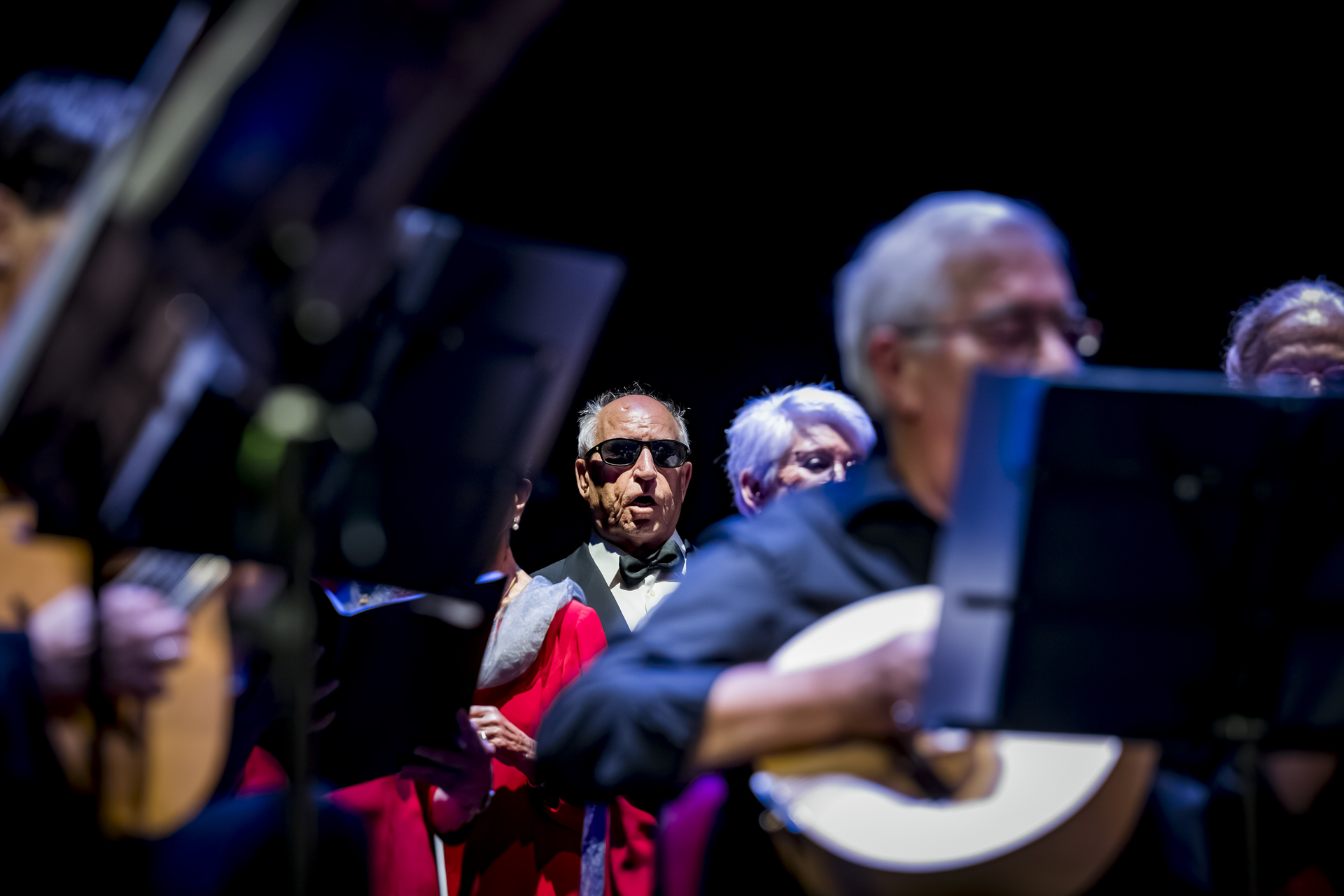 Músicos de la orquesta con vocalistas de la Coral Alaia