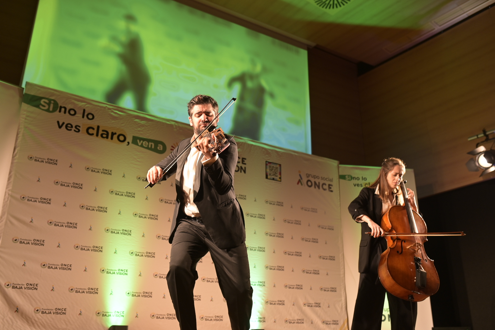 dúo de violonchelo y violín