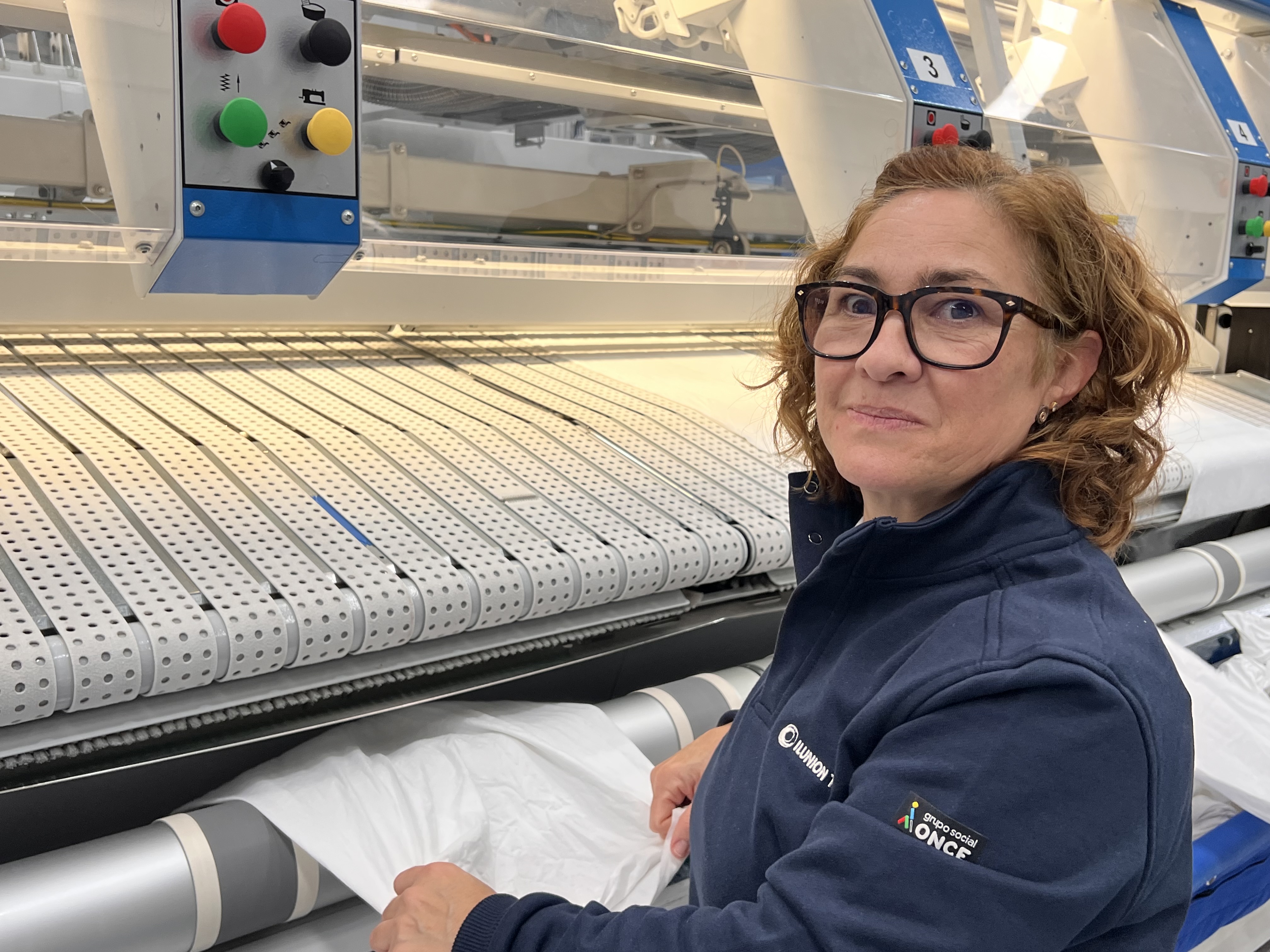 Casti Marín en su puesto