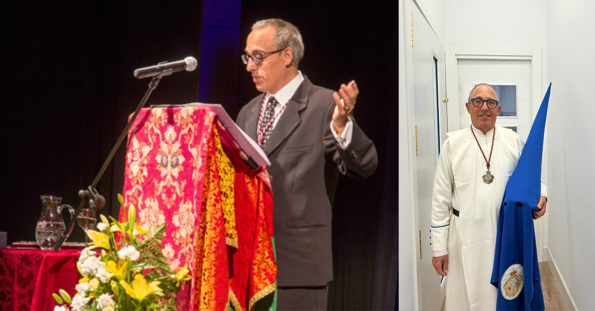 Enrique pregonando y vestido