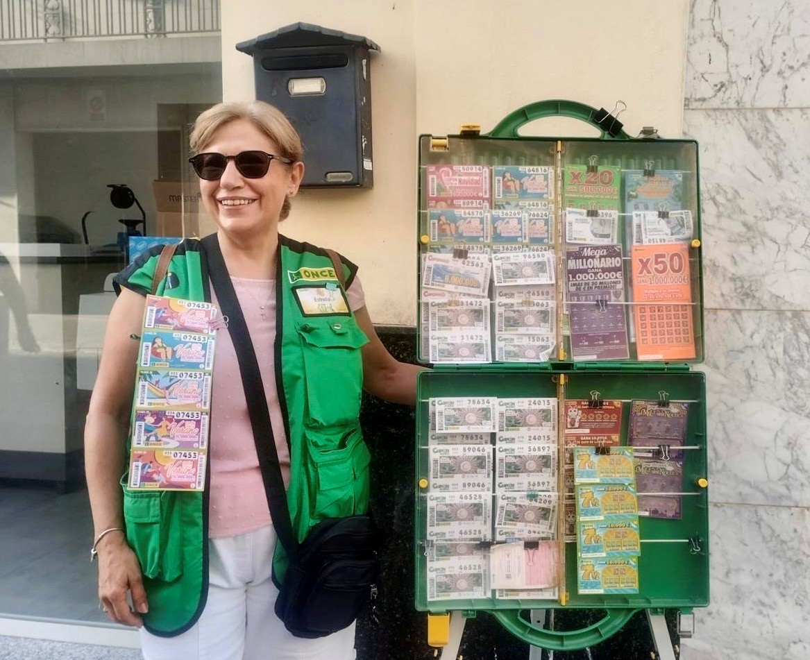Estrella Rodríguez en su punto de venta
