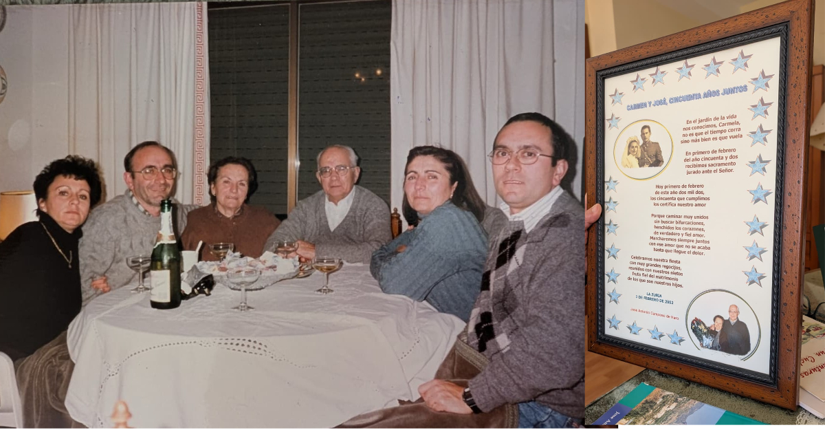 Carmen, José y sus hijos