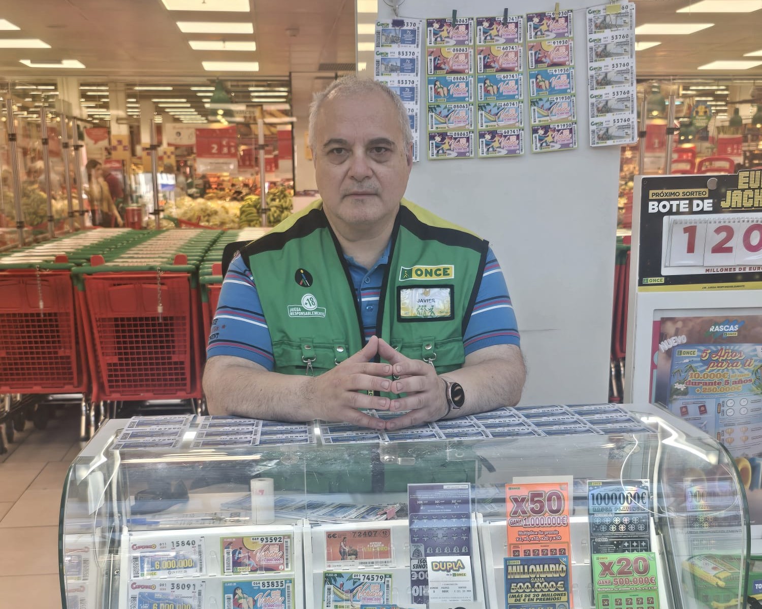 Francisco Javier Alba en su puesto