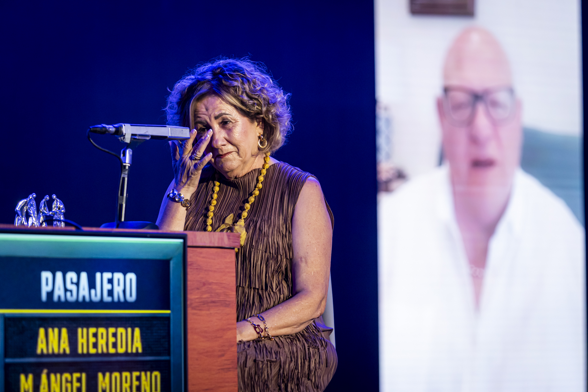 Ana María Heredia, emocionada