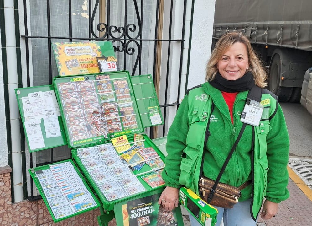 Isabel Orozco, vendedora de la ONCE en Puerto Serrano