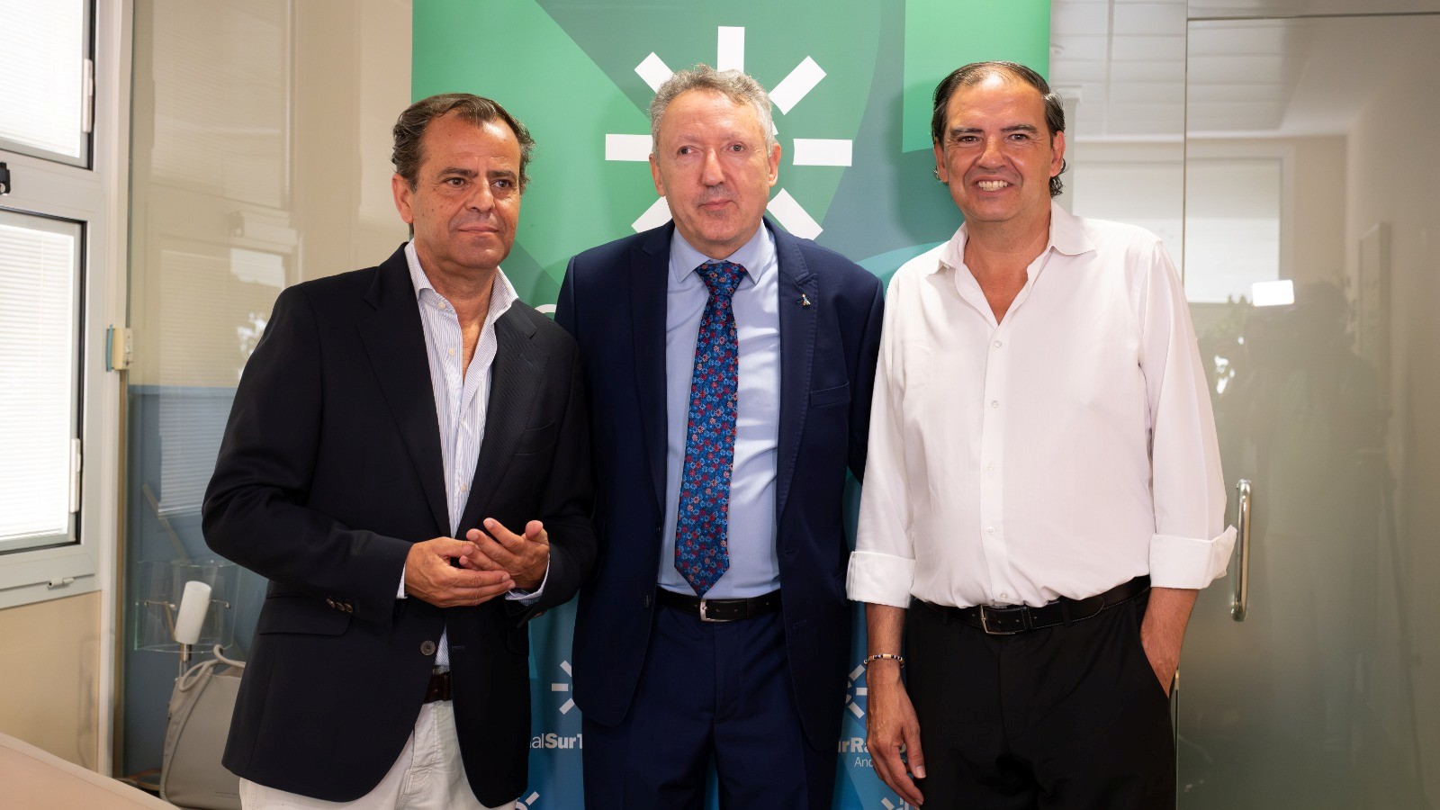 De izquierda a derecha Juande Mellado, Cristóbal Martínez y Juan Vargas