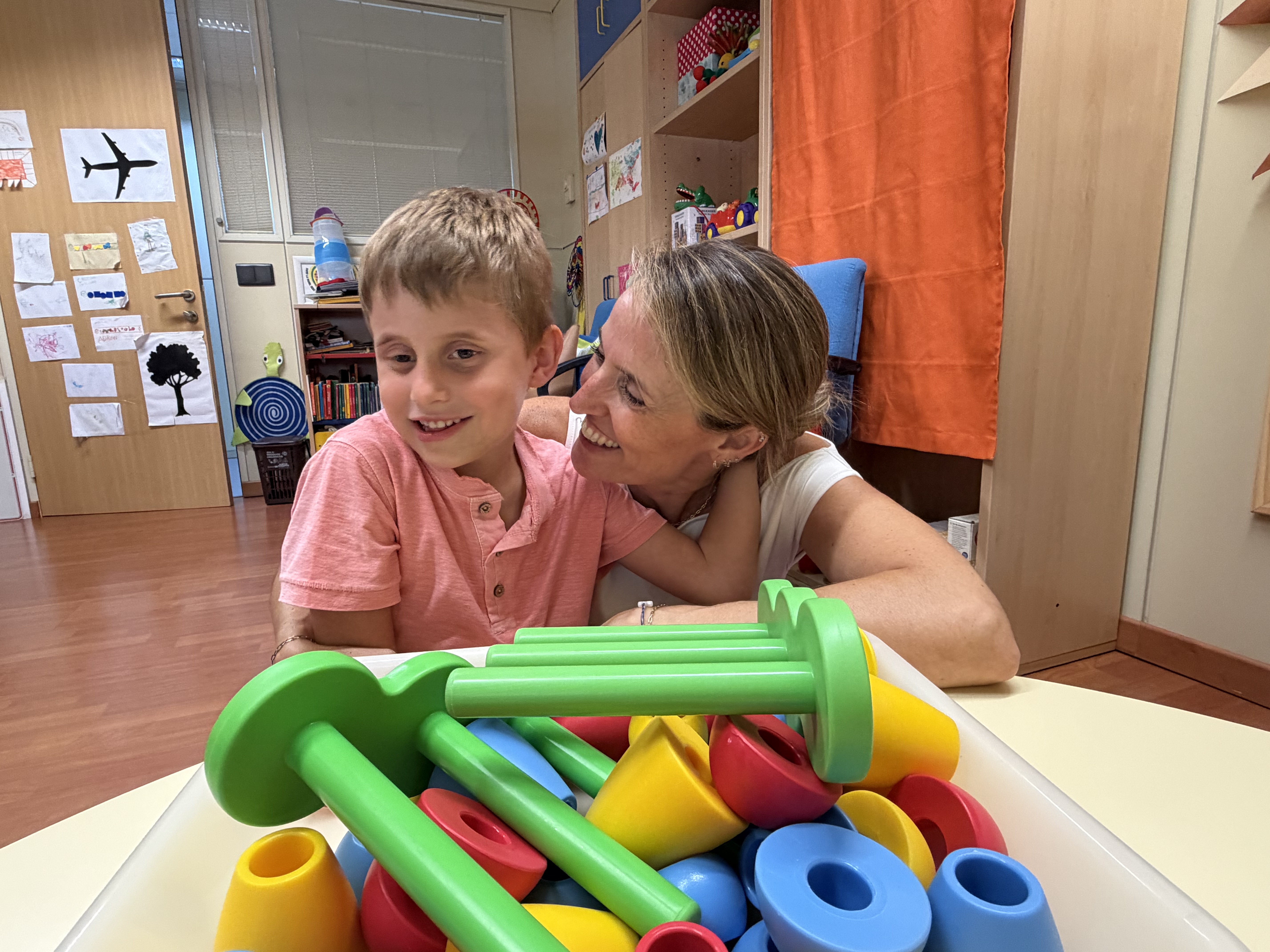 Un gesto de cariño intenso de Ana con su hijo Dani