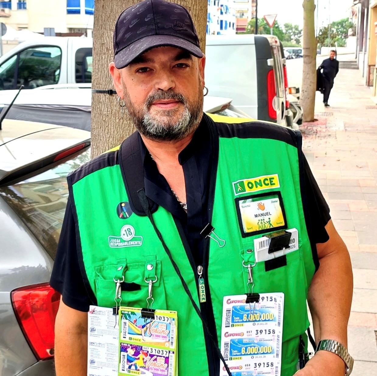 Manuel González, vendedor de la ONCE en Fuengirola