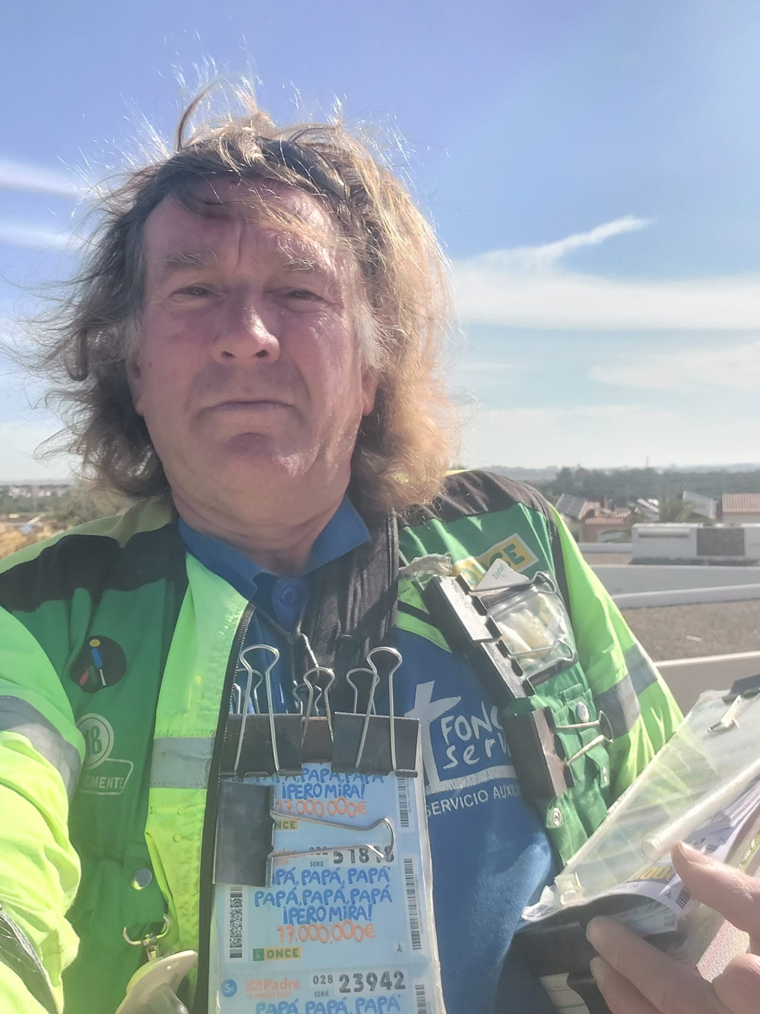 Manuel Pérez, vendedor de la ONCE en Aljaraque