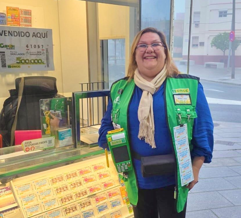 María José Rivas, vendedora de la ONCE en Alcalá de Guadaíra