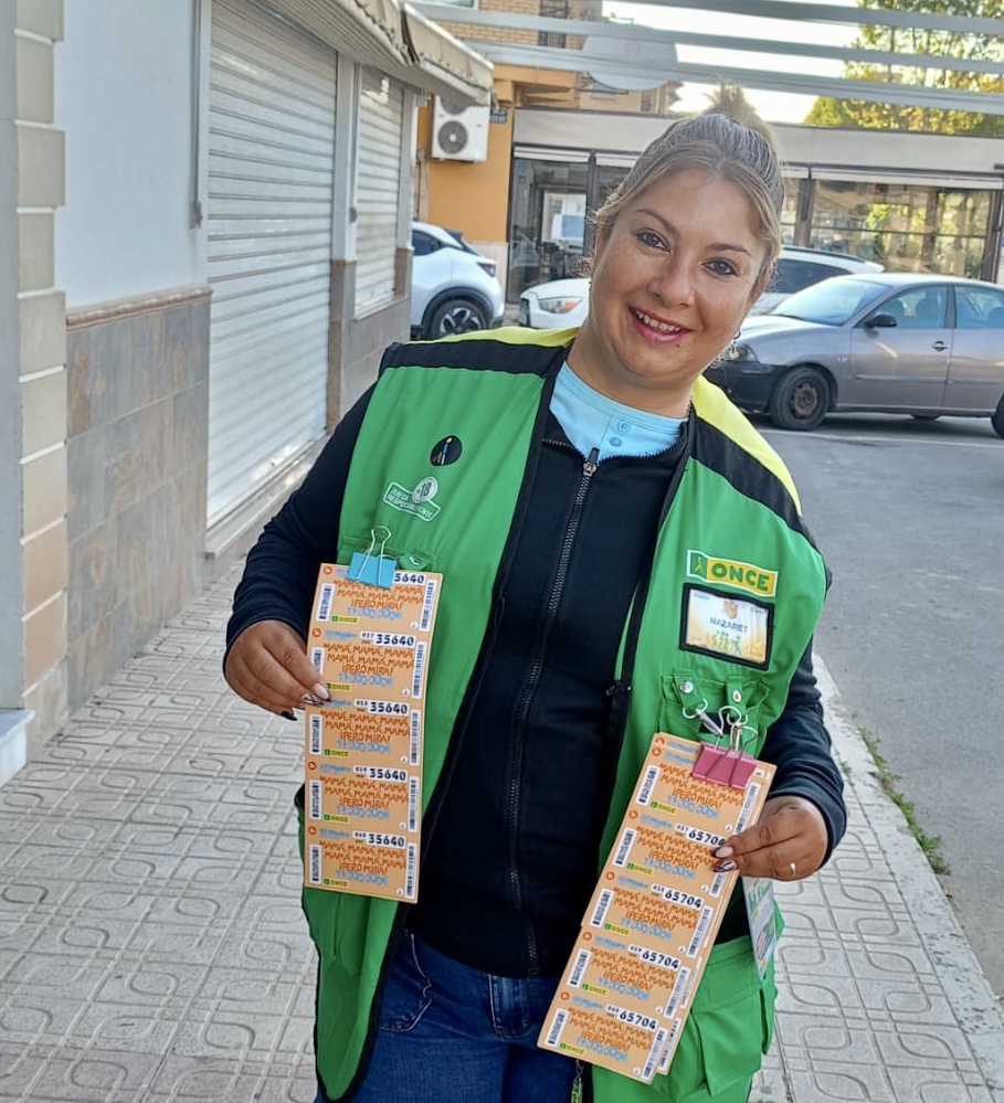 Nazaret Salazar, vendedora de la ONCE en Vélez-Rubio