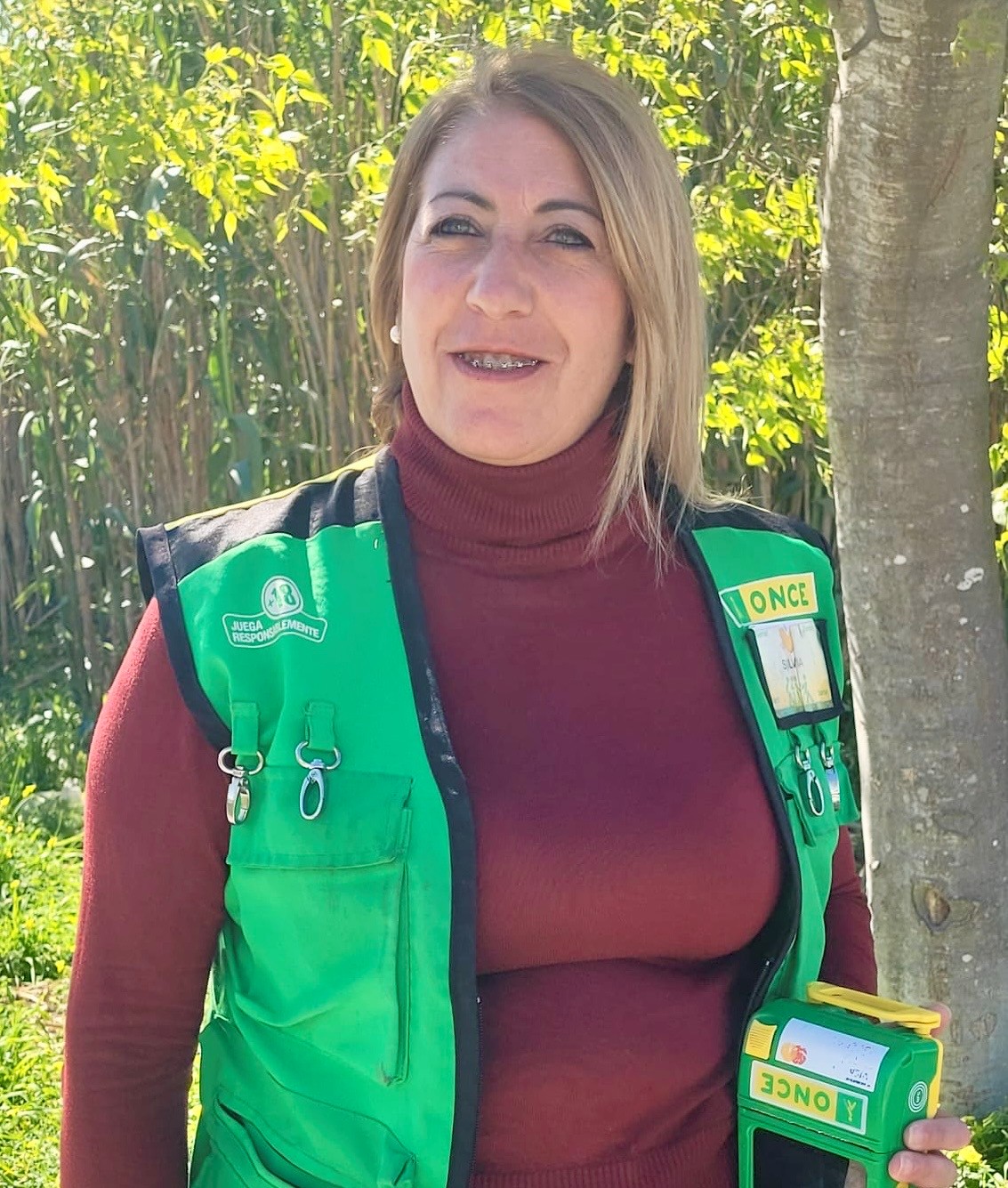 Silvia Tejera, vendedora de la ONCE en Cádiz