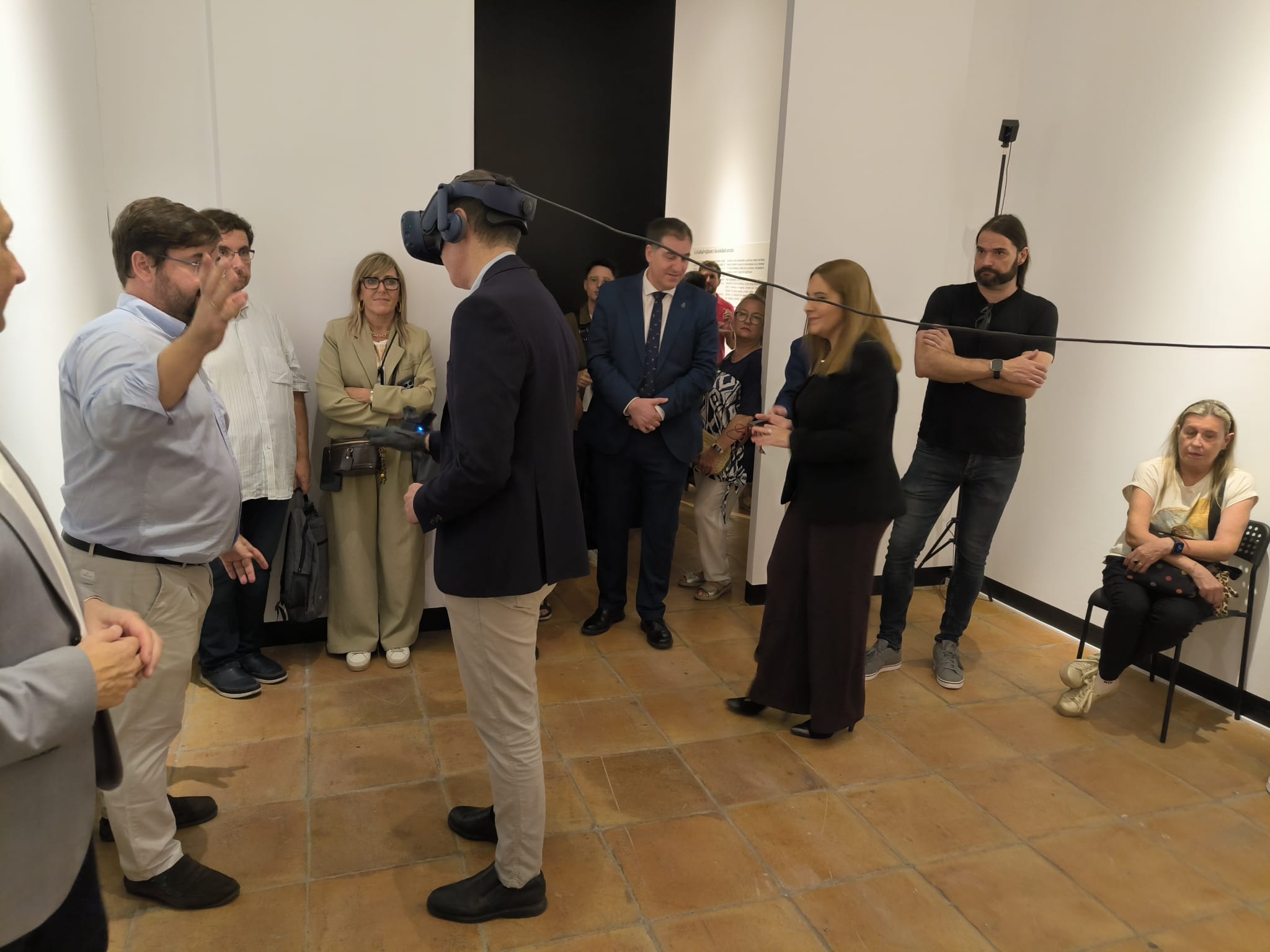 Marcelo Rosado probando las tecnologías 360