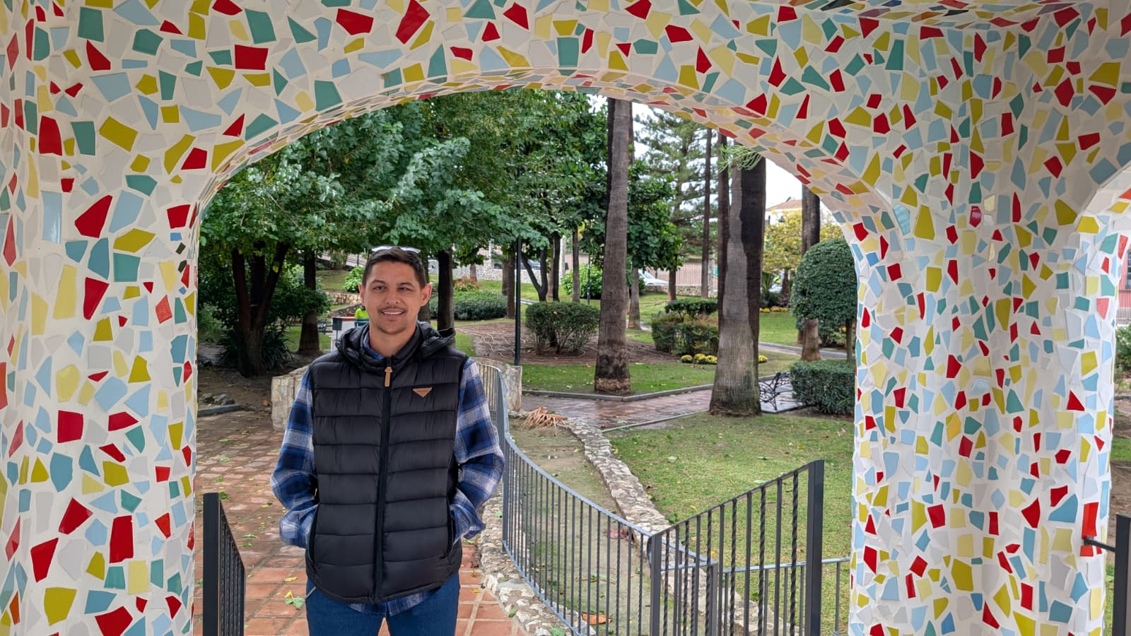 Mané en el parque de los patos