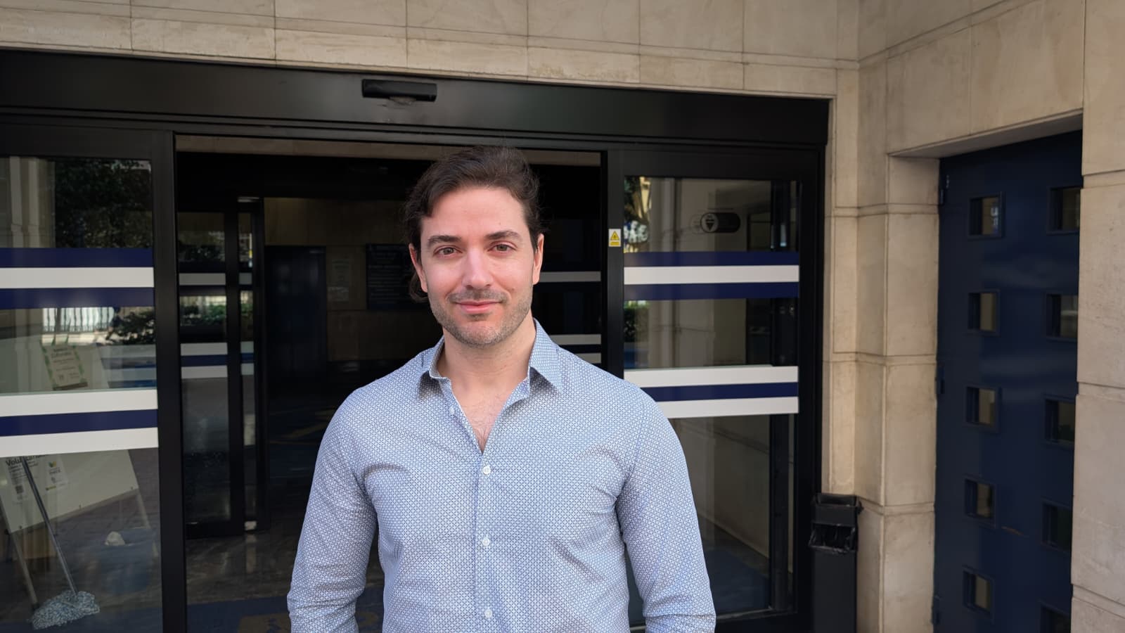 Pedro en la Sede de la ONCE