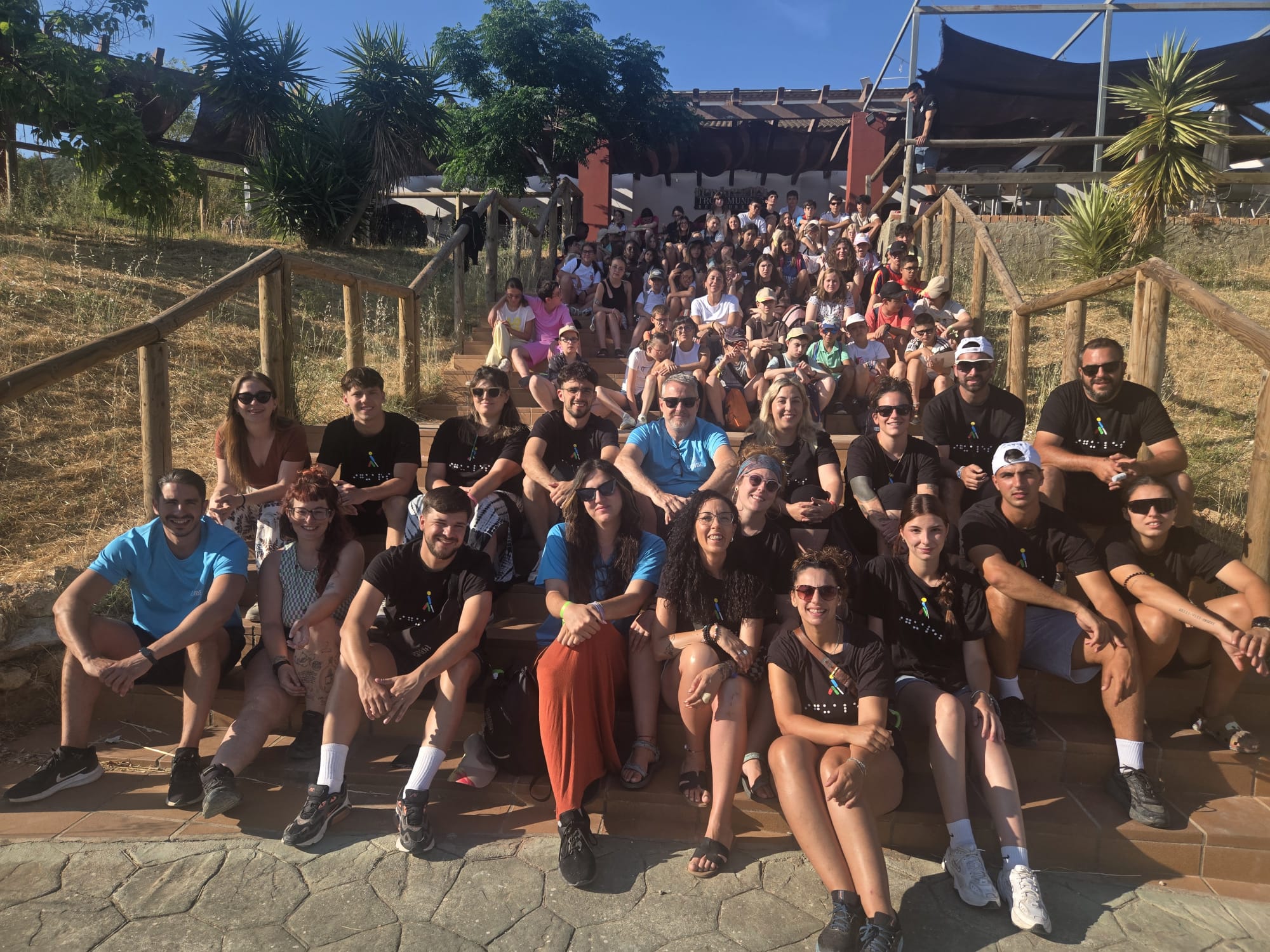 Chicos en el campamento de Hornachuelos